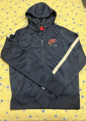 Nike Air Mavi Kapusonlu Spor Ceket