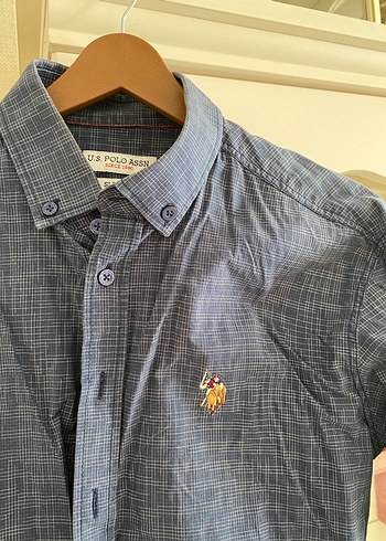 Gri Kareli uzun Kollu Denim Gömlek