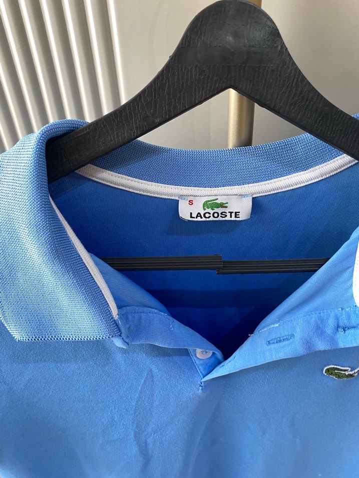 Mavi Kısa Kollu Polo yaka elbise - Görsel 2