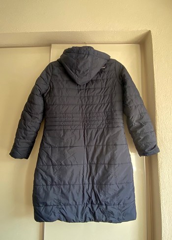 Lacivert Kadın Midi Kışlık  Mont - Görsel 3