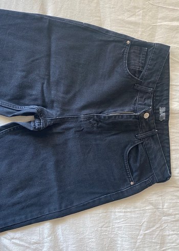 Siyah Regular Fit Midi Kadın Kot Pantolon - Görsel 3