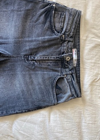 Gri Salaş Kesim Midi Kadın Denim Pantolon - Görsel 3