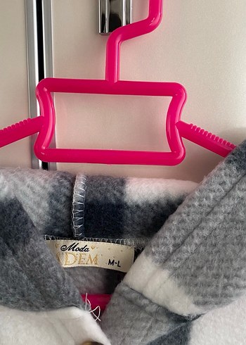 Gri Ekose Kapüşonlu Kadın Gömlek - Görsel 2