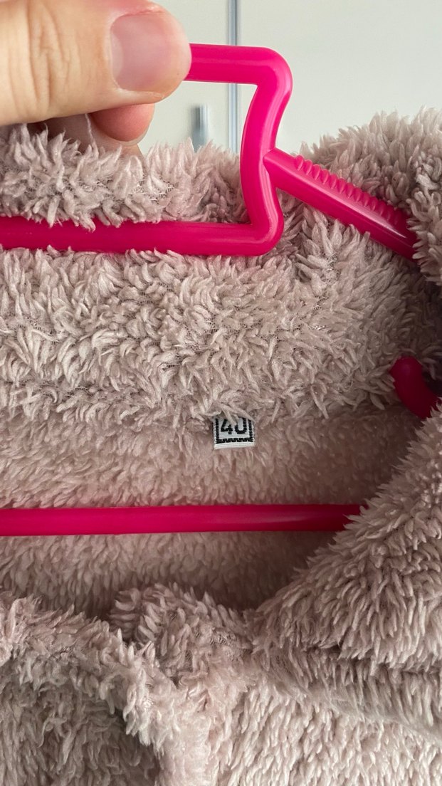 Düğmeli Pembe Midi Kadın Ceket - Görsel 3