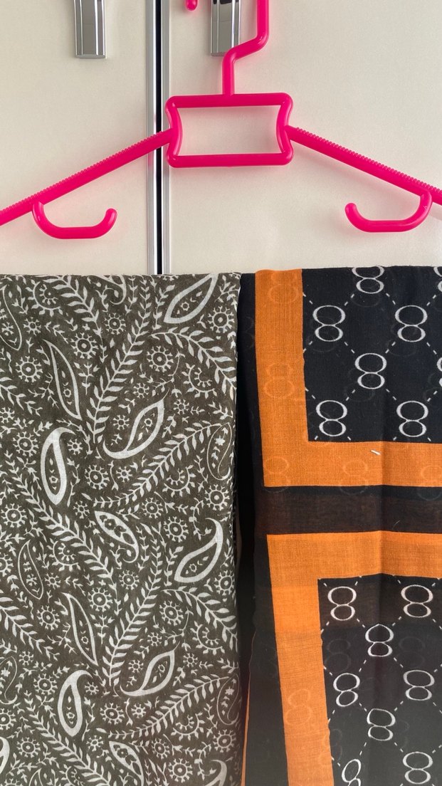 Kadın Bohem Tarzı Kahverengi Drapeli Şal - Görsel 2