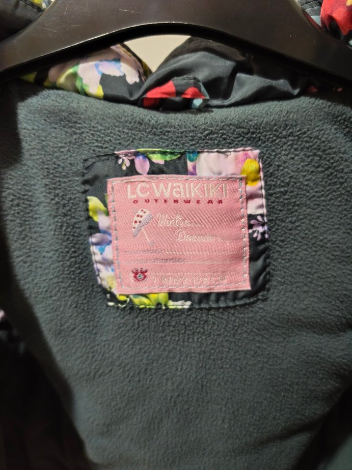 Çiçek Desenli Kız Çocuk Düğmeli Yelek - Görsel 2