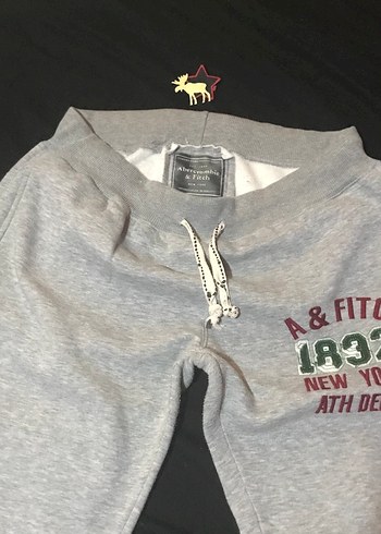 Kız Gri Baskılı Fermuarlı Eşofman Altı - Görsel 3