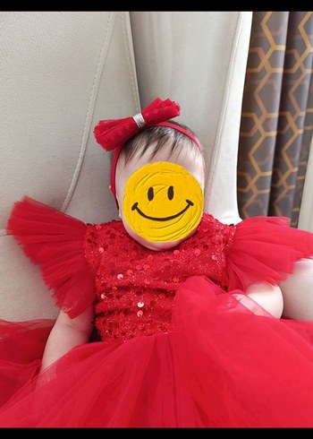 6-9 Ay Beden Bebek kına elbisesi
