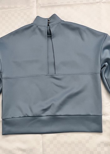 Network Kadın Gri Yüksek Yakalı Sweatshirt