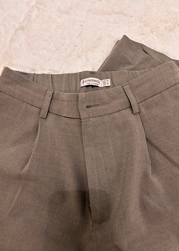 Stradivarius Stradivarıus Vizon Rahat Kesim Palazzo Kadın Pantolon