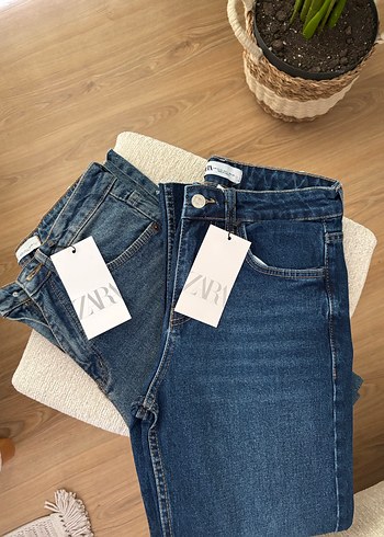 40 Beden Kadın Mavi Denim Normal Kesim Jean