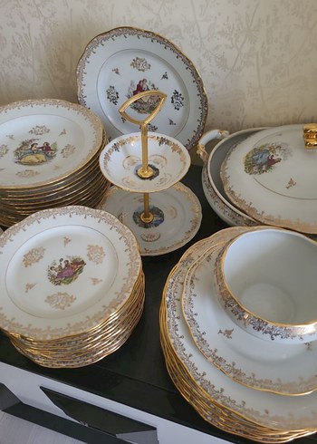  Beden Limoges 12 Kişilik 77 Parça Porselen Yemek Takımı