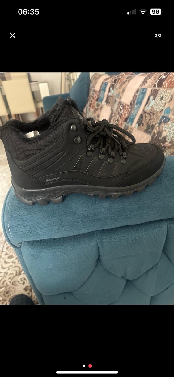 Siyah Yılan Desenli Erkek Outdoor Bot - Görsel 2