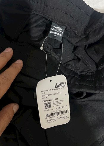 Lescon Siyah Fermuarlı Outdoor Eşofman Altı - Görsel 4