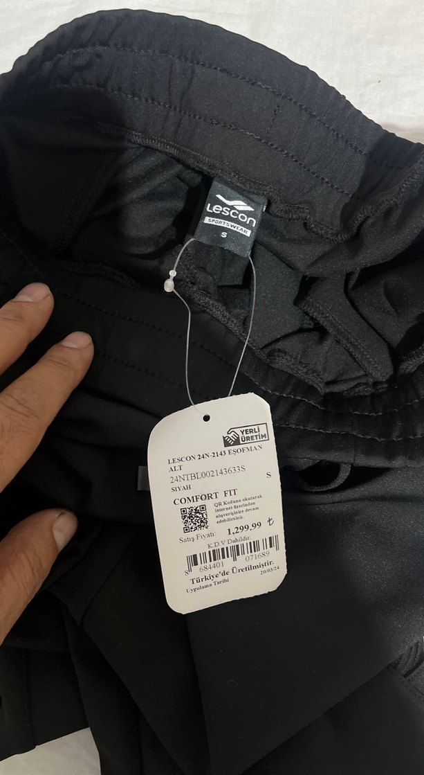 Lescon Siyah Fermuarlı Outdoor Eşofman Altı - Görsel 4