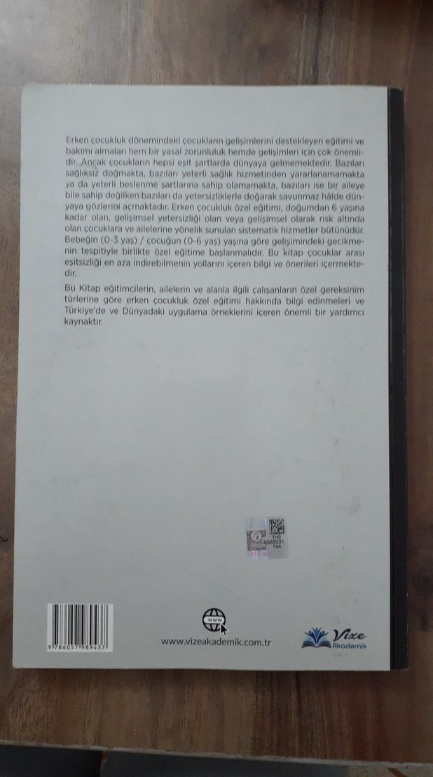 Erken Çocuklukta Özel Eğitim Kitabı - Görsel 2