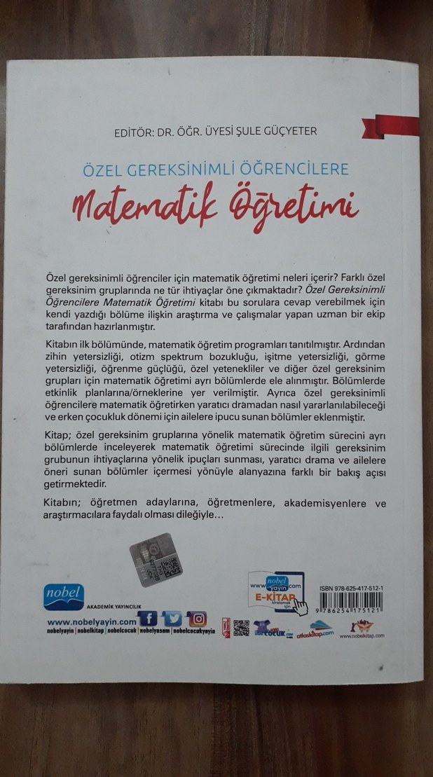 Özel Gereksinimli Öğrencilere Matematik Öğretimi - Görsel 2