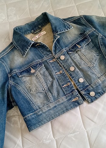 vintage düğmeli Mavi Kadın Denim Ceket 230'a kadar pazarlık payı