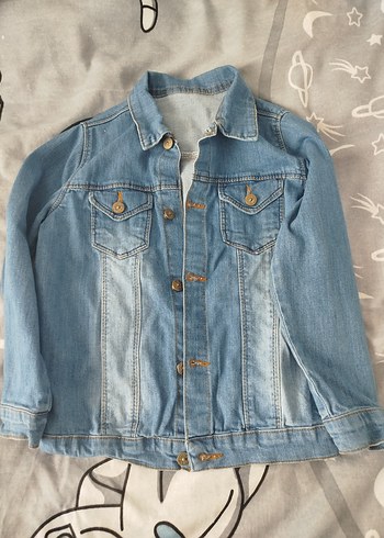 Mavi Düğmeli Kadın Denim Ceket - Görsel 2