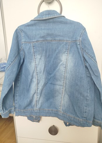 Mavi Düğmeli Kadın Denim Ceket - Görsel 3