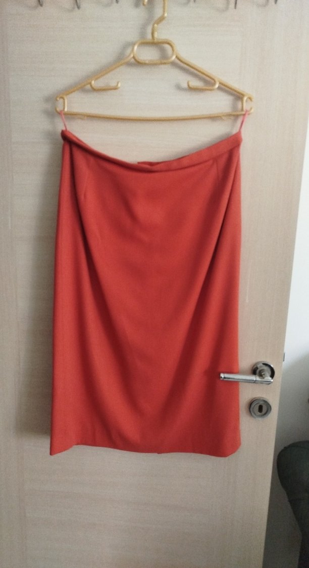 nar çiçeği renkli Düğmeli Kolsuz Mini Kadın Takım - Görsel 4