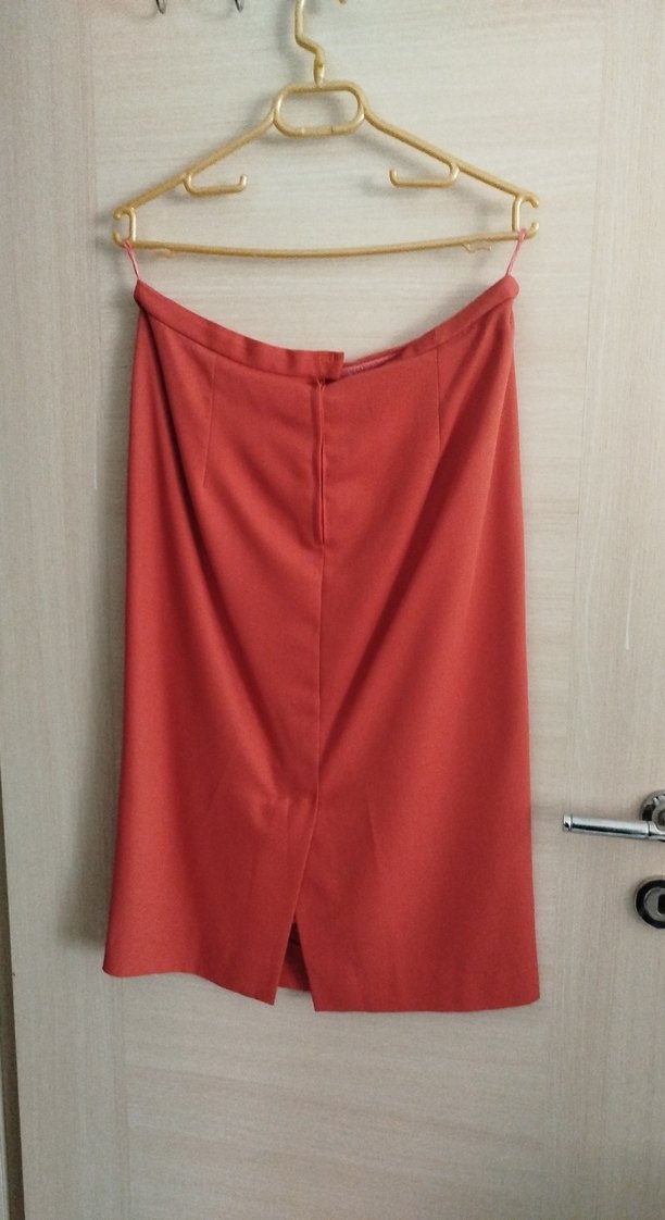 nar çiçeği renkli Düğmeli Kolsuz Mini Kadın Takım - Görsel 5