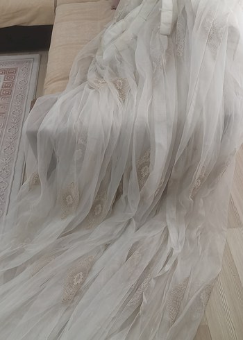 Bohem İşlemeli Beyaz Tül Perde - Görsel 9