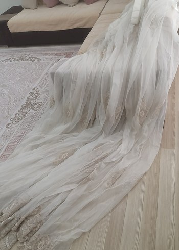 Bohem İşlemeli Beyaz Tül Perde - Görsel 7