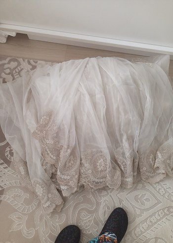 Bohem İşlemeli Beyaz Tül Perde - Görsel 8