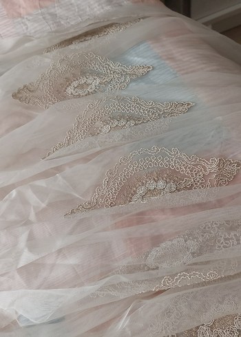 Bohem İşlemeli Beyaz Tül Perde - Görsel 4