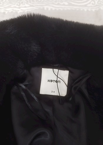 Koton X Zeynep Bastık Siyah Uzun Suni Kürk - Görsel 5