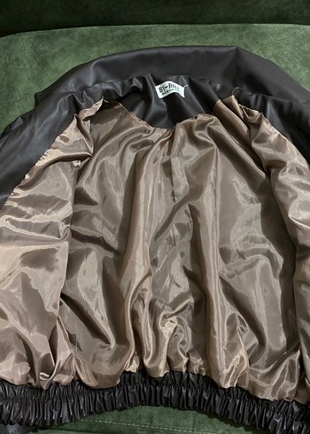 Vintage Kahverengi Deri Ceket - Görsel 5