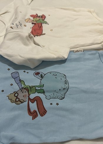 Uzun Kollu Organik Pamuk Bebek Body 2'li - Görsel 2