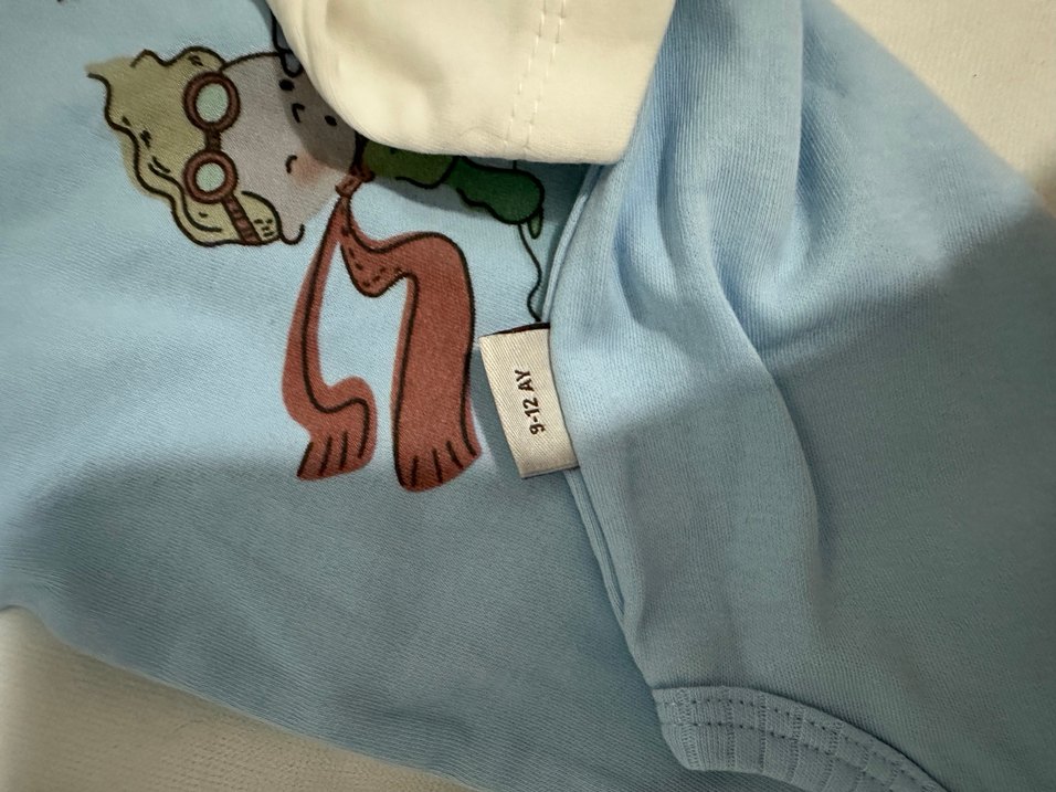 Uzun Kollu Organik Pamuk Bebek Body 2'li - Görsel 3