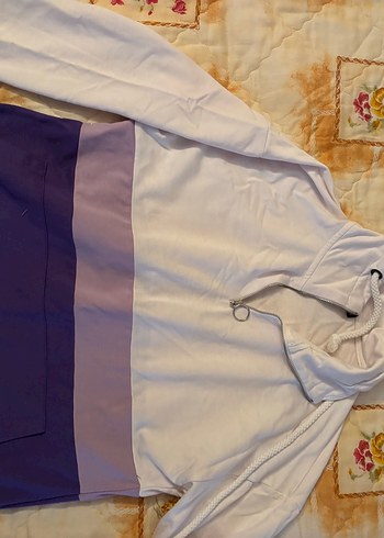 s Beden Mor Renkli Uzun Kollu Mevsimlik Sweatshirt