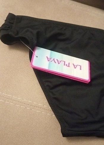 Siyah Strappy Kadın Bikini Altı - Görsel 3