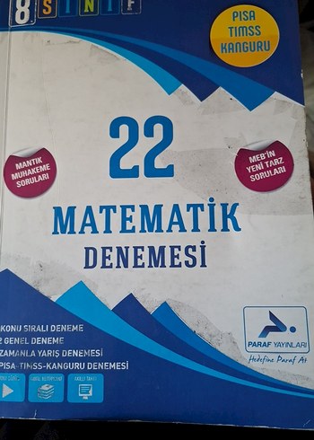 8. Sınıf 22 Matematik Denemesi Kitabı