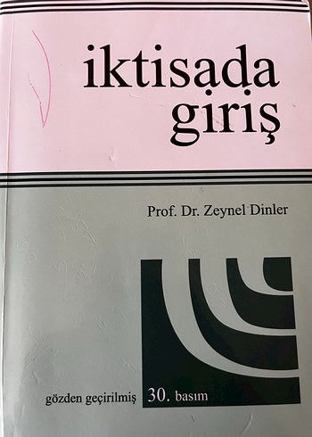 İktisada Giriş - Prof. Dr. Zeynel Dinler