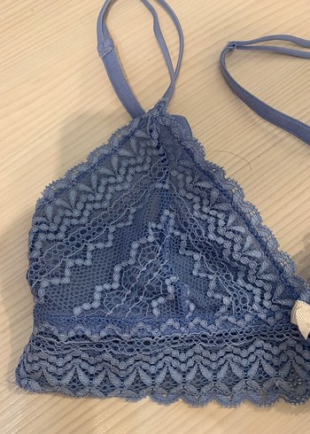 Bohem Mavi Dantel Bralet