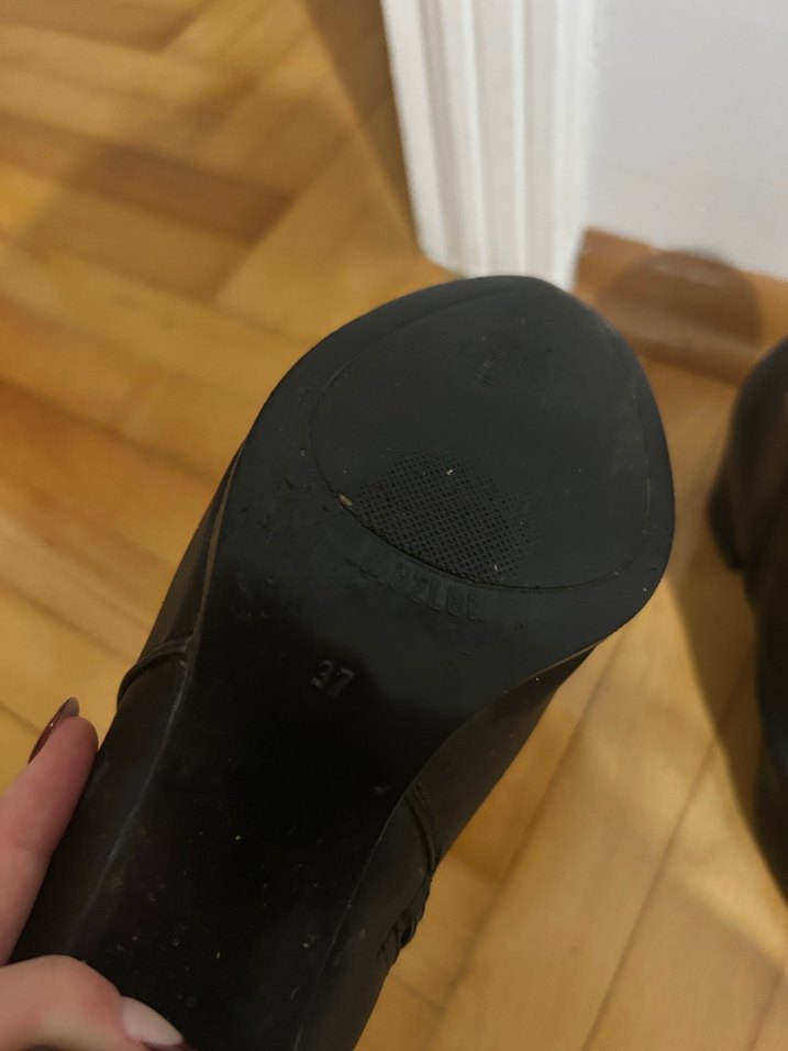 Şık Siyah Sivri Burunlu Bilek Bot — görsel 5/6
