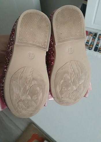 Pembe Fiyonklu Kız Babet Ayakkabı - Görsel 4