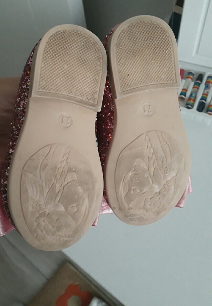 Pembe Fiyonklu Kız Babet Ayakkabı - Görsel 4