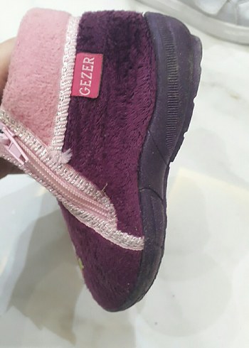 Nakışlı Bohem Mor Kız Çocuk Ev Terliği - Görsel 2