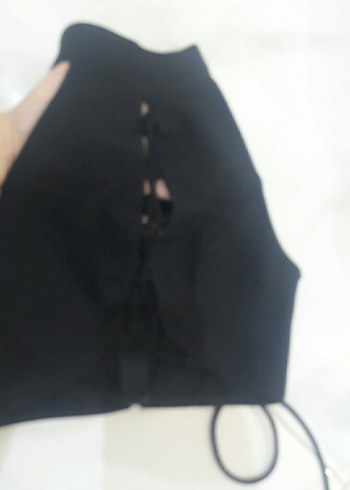 siyah önden baglamalı büstiyer - Görsel 2