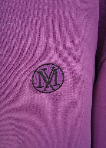 m Beden Mor Kapüşonlu Kadın Sweatshirt