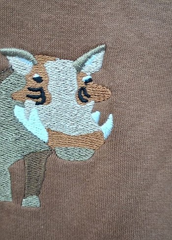 m Beden Kahverengi Kapüşonlu Kadın Sweatshirt