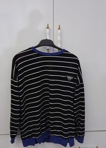 Diğer Çizgili Uzun Kollu Sweatshirt