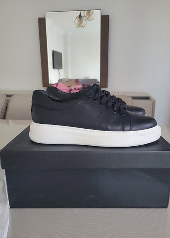 Kutulu Avva Siyah Erkek Günlük Deri Casual Ayakkabı - Görsel 3