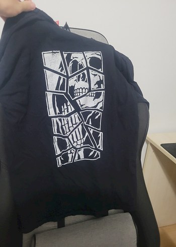 Sırtı baskılı Oversize Tişört - Görsel 2