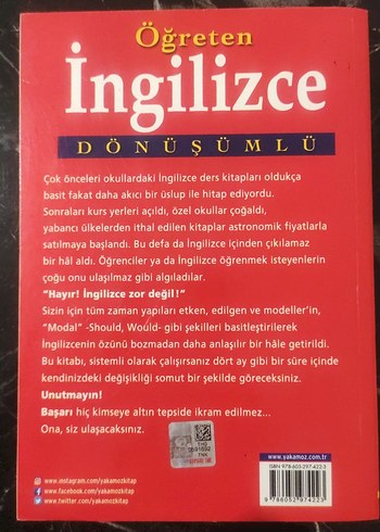 Öğreten İngilizce Dönüşümlü Kitap